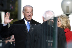 Vice President Joe Biden being sworn in as VP.