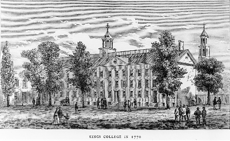 Kings College (Columbia University) 1770.