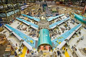 Boeing 747-8 Test Planes in Assembly. Photo by: Jeff McNeill
