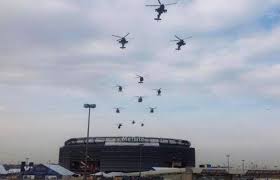 Helicopter Flyover at Super Bowl 2014